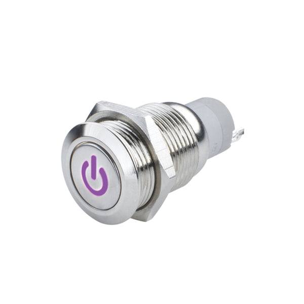 Oracle Power Symbol On/Off Flush Mount LED Switch UV/Purple SEE WARRANTY 2057-007