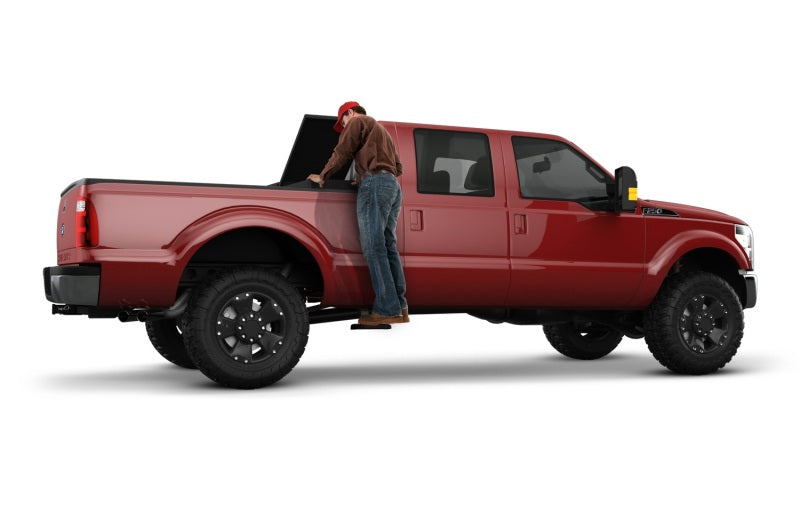 AMP Research 75403-01A BedStep2 Retractable Truck Bed Side Step for 1999-2016 Ford F-250/F-350 2008-2016 Ford F-450/F-550 All Beds
