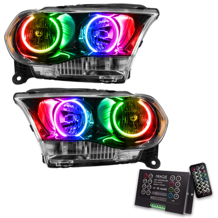 Oracle 11-13 Compatible with Dodge Durango SMD HL Halogen Black ColorSHIFT w/ 2.0 Controller SEE WARRANTY 7102-333