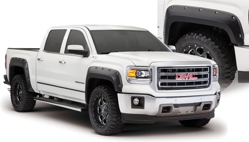 Bushwacker Front & Rear Pocket Style Fender Flares Fit 2014-2015 Fits Gmc Sierra 1500 40960-02