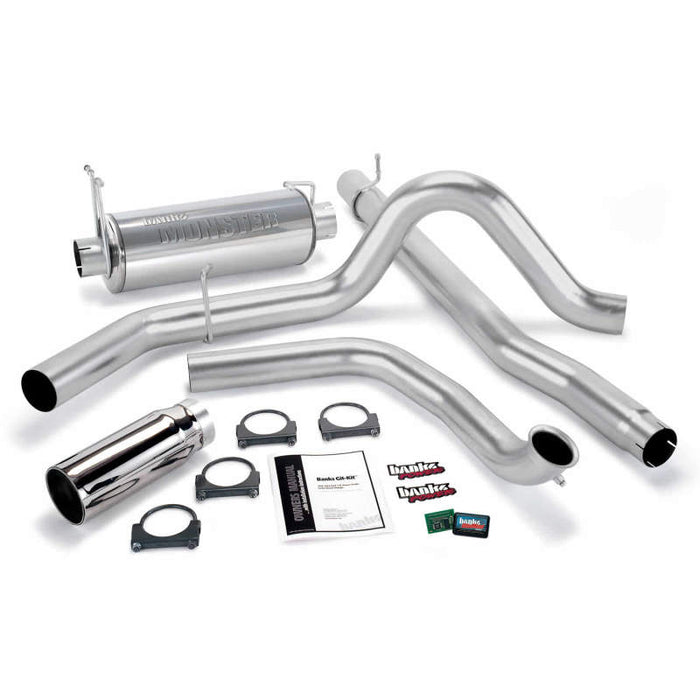 Banks Power 99 Ford 7.3L Truck w/Cat Conv Git-Kit SS Single Exhaust w/ Chrome Tip 47511