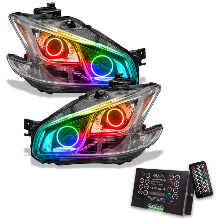 Oracle 09-13 Compatible with Nissan Maxima SMD HL (Non-HID)-Chrome ColorSHIFT w/ 2.0 Controller SEE WARRANTY 7177-333