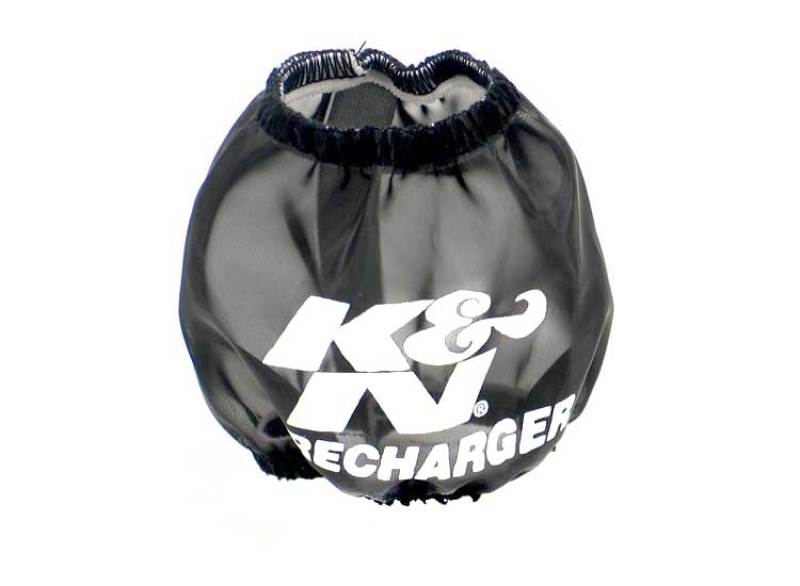 K&N Universal Precharger Round Tapered Air Filter Wrap Black 3in Base ID x 2in Top ID x 3in H 22-8028PK
