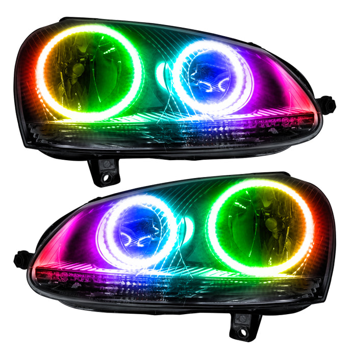 Oracle 06-10 Volkswagen Jetta SMD HL Chrome ColorSHIFT w/ Simple Controller 7098-504