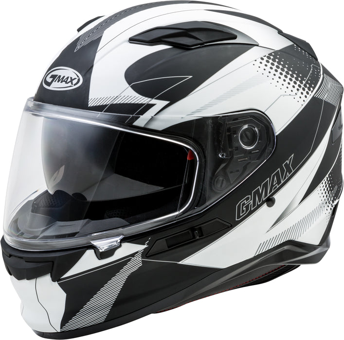 Gmax Ff-98 Full-Face Apex Helmet Matte Black/White Md G1981435