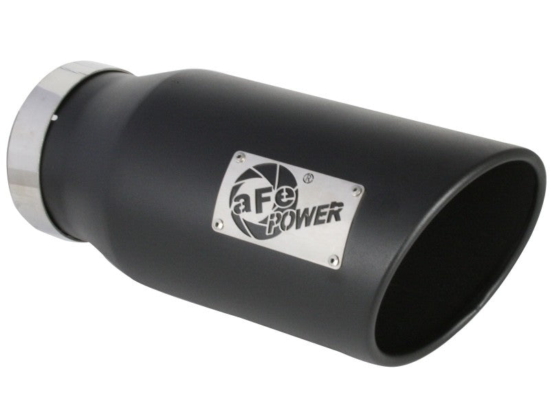 aFe Large Bore-HD 5in 409SS DPF-Back Exhaust System w/Black Tip 19-20 Ram Diesel Trucks L6-6.7L (td) 49-42075-B