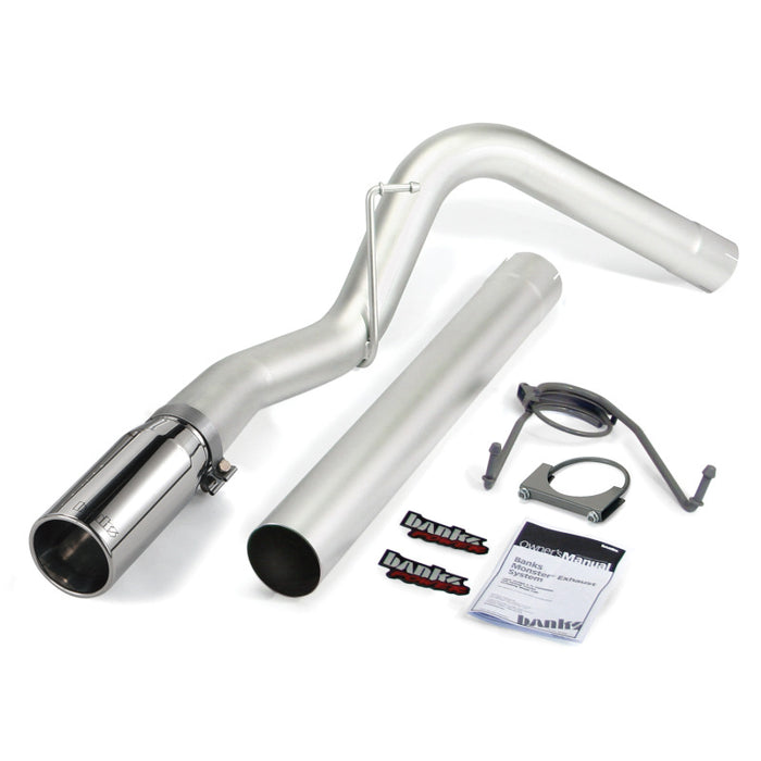 Banks Power 10-13 Compatible with Dodge 6.7L CCLB Monster Exhaust System SS Single Exhaust w/ Chrome Tip 49774