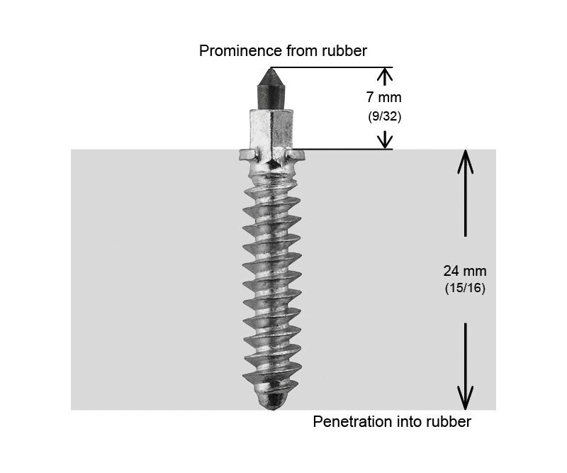 iGrip Shouldered Racing Tire Studs 32mm, Box of 200 Screws Pack