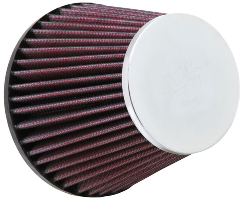 K&N Universal Clamp-On Air Filter: High Performance, Premium, Replacement Engine Filter: Flange Diameter: 2.625 In, Filter Height: 4.5 In, Flange Length: 0.75 In, Shape: Round Tapered, RC-9250