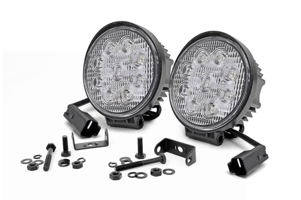 Rough Country Chrome Series Led Light Pair 4 Inch Round 70804