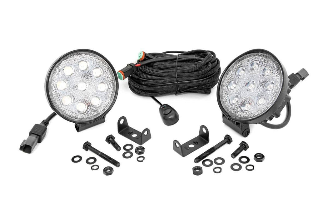 Rough Country Chrome Series Led Light Pair 4 Inch Round 70804