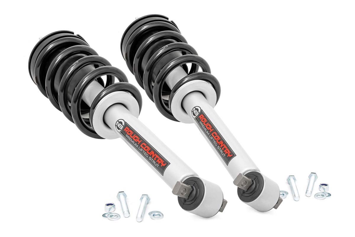 Rough Country Loaded Strut Pair 6 Inch Fits Chevy Silverado 1500 2WD/4WD (19-23) 501067