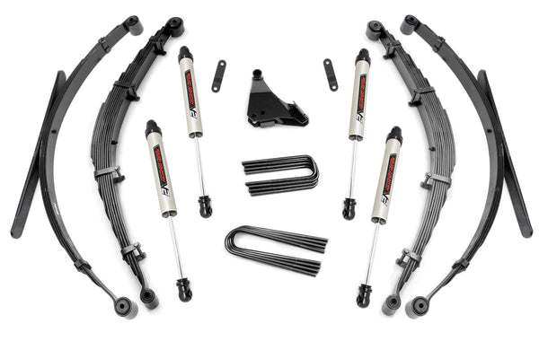 Rough Country 4 Inch Lift Kit Rear Springs V2 Fits Ford F-250/F-350 Super Duty (99-04) 50170