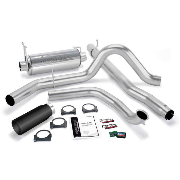 Banks Power 99-03 Ford 7.3L Git-Kit SS Single Exhaust w/ Black Tip 47512-B