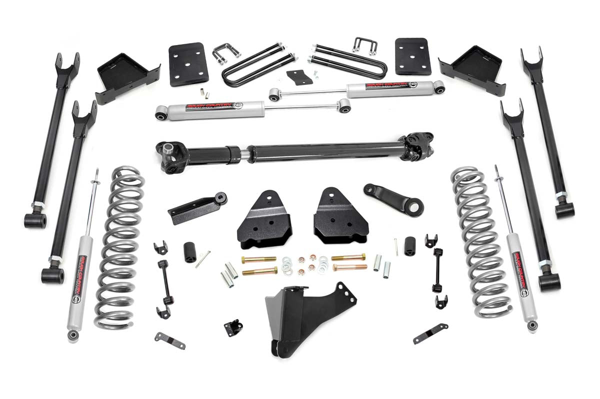 Rough Country 6 Inch Lift Kit Diesel 4-Link Fr D/S Fits Ford F-250/F-350 Super Duty (17-22) 50721