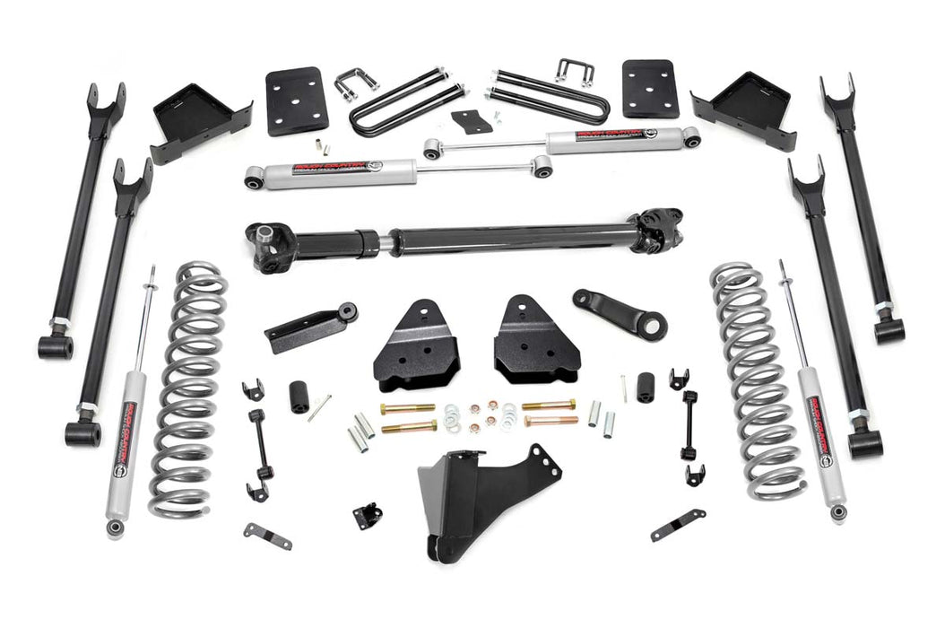 Rough Country 6 Inch Lift Kit Diesel 4-Link Fr D/S Ford F-250/F-350 Super Duty (17-22) 50721