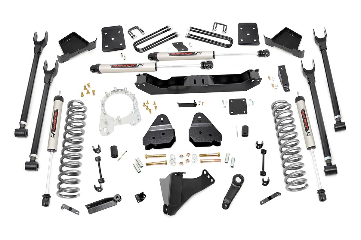 Rough Country 6 Inch Lift Kit Diesel 4 Link V2 Fits Ford F-250/F-350 Super Duty (17-22) 50870