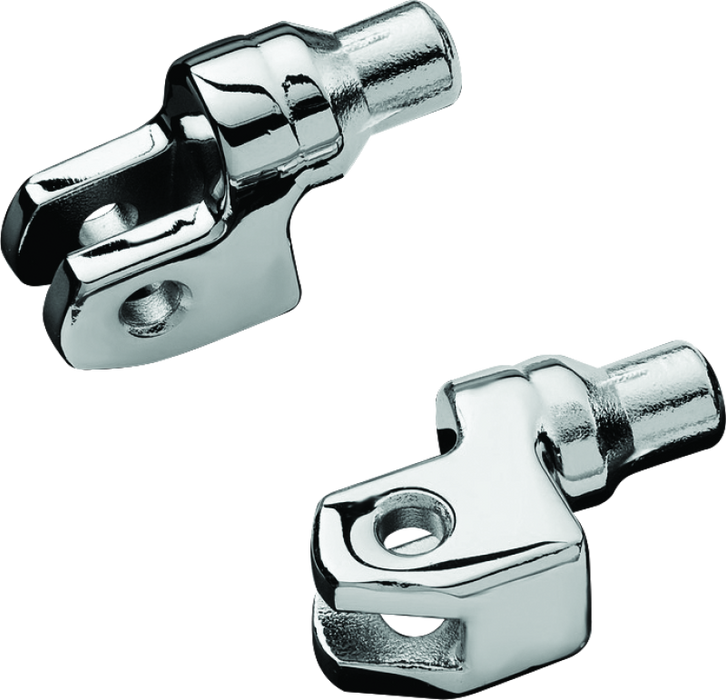 Kuryakyn Motorcycle Footpeg Component: Tapered Peg Adapters For 1985-2019 Yamaha Motorcycles, Chrome, 1 Pair 8810