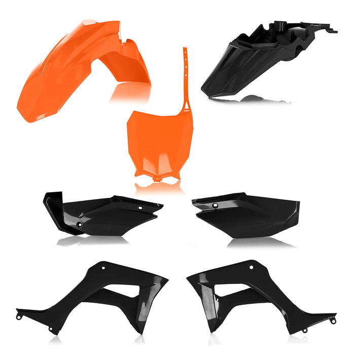 Acerbis Full Plastic Kit (ORANGE/BLACK) For 19-23 HONDA CRF110F