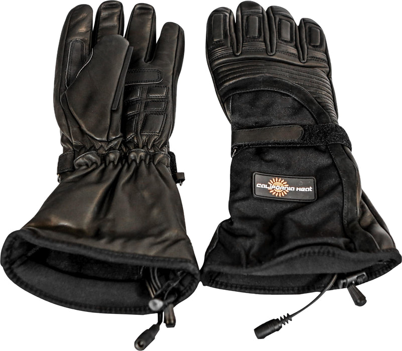 California Heat 12V Heated Wind & Water Proof Riding Gauntlet Gloves (S)