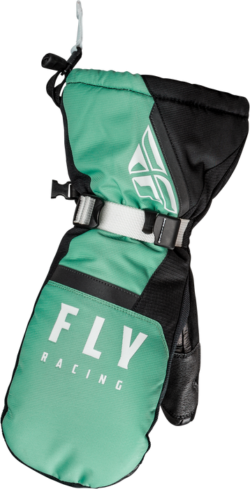 Fly Racing 2023 Snow Cascade Mitten (Black/Mint, X-Small)