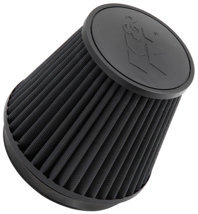 K&N Universal Clamp-On Engine Air Filter: Washable and Reusable: Round Tapered; 6 in (152 mm) Flange ID; 6 in (152 mm) Height; 7.5 in (191 mm) Base; 5.25 in (133 mm) Top, Black , RU-3102HBK