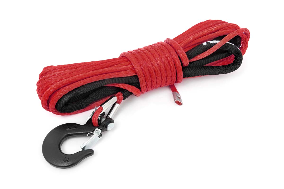 Rough Country Synthetic Rope 1/4 Inch 50 Ft Red RS161