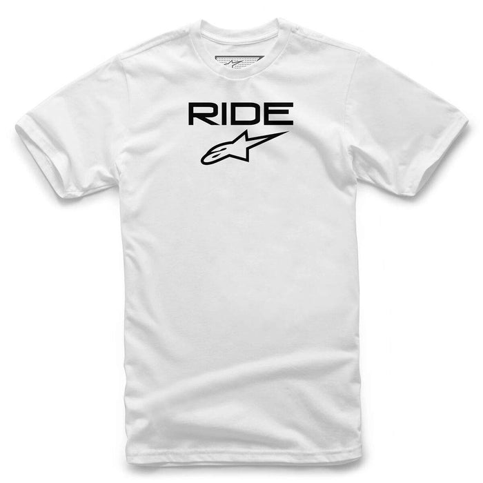 Alpinestars Unisex-Adult Ride 2.0 Tee-White/Black (Large) (Multi, One Size)