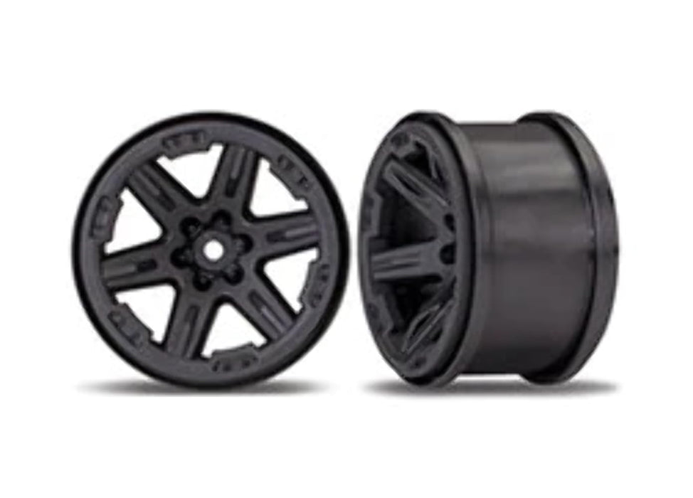 Traxxas TRA6772 Wheels Rustler 4X4 2.8' (Black) (2)