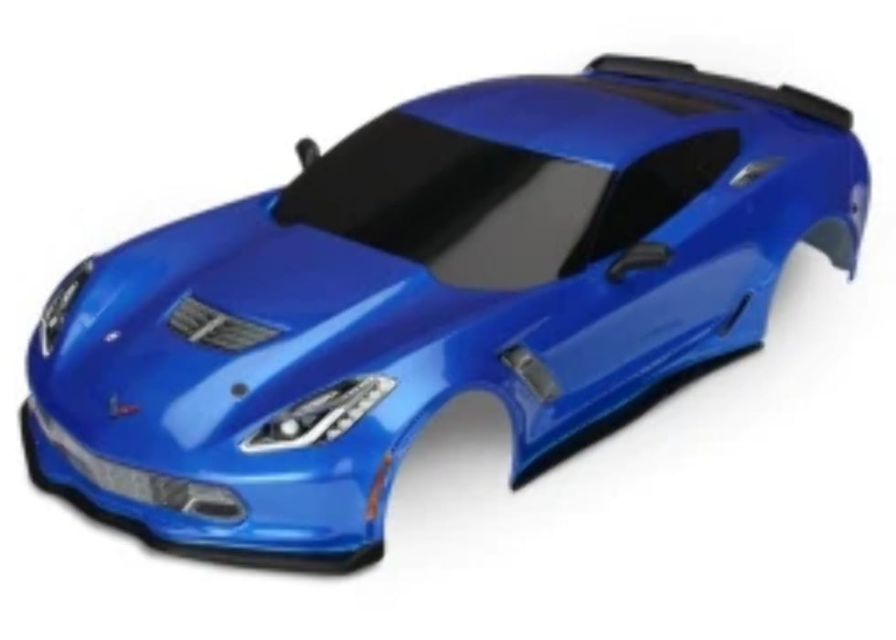 Traxxas 8386X - Body Chevrolet Corvette Z06 Blue (Painted Decals Applied)