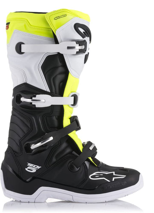 Alpinestars 2015015-125-9 Unisex-Adult Tech 5 Boots Black/White/Yellow Sz 09 (Multi, one_size)