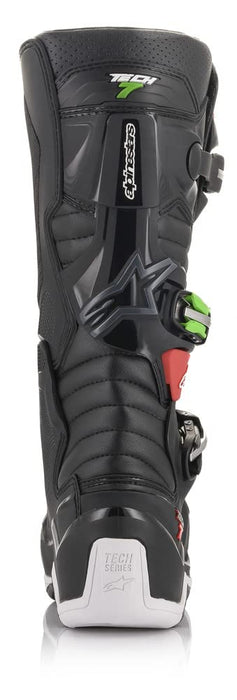 Alpinestars 2012014-1366-7 Tech 7 Boots Black/Red/Green Sz 07