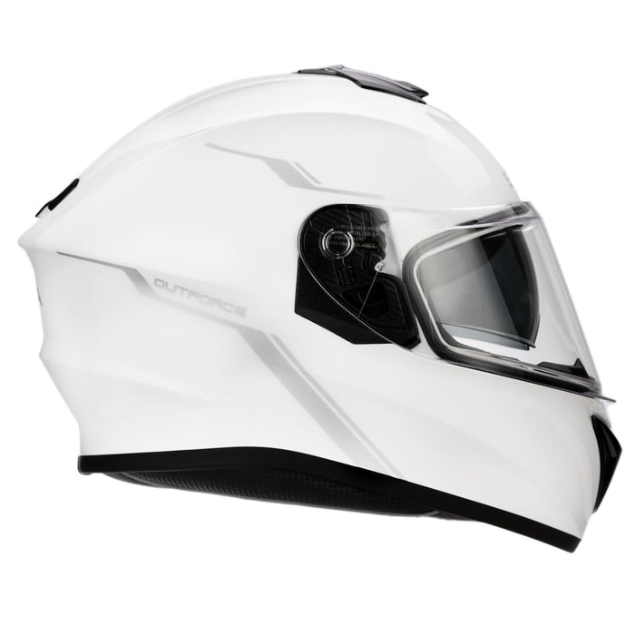 OutForce Smart Helmet Full Face (Gloss White, Medium) (OUTFORCE-GW00M) - SP85