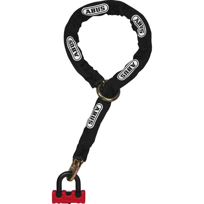 ABUS Granit Power XS67 and 10KS120 Chain Lock; Red Loop; 10 mm x 120 cm (47")