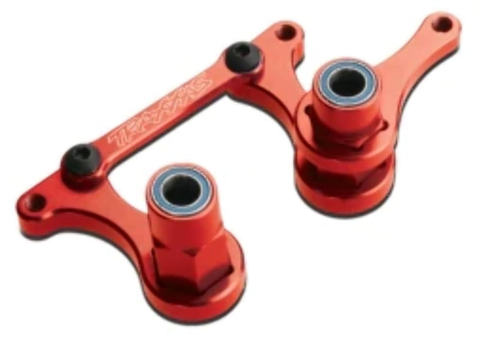 Traxxas 3743X Anodized Red Aluminum Steering Bell cranks Rustler 273-Pack