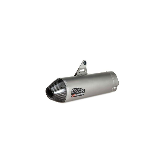 Yoshimura Rs-4 Slip-On Exhaust (Street/Stainless Steel With Carbon Fiber End Cap/Works Finish) Compatible With 19 Ktm 790Adr 16780BD520