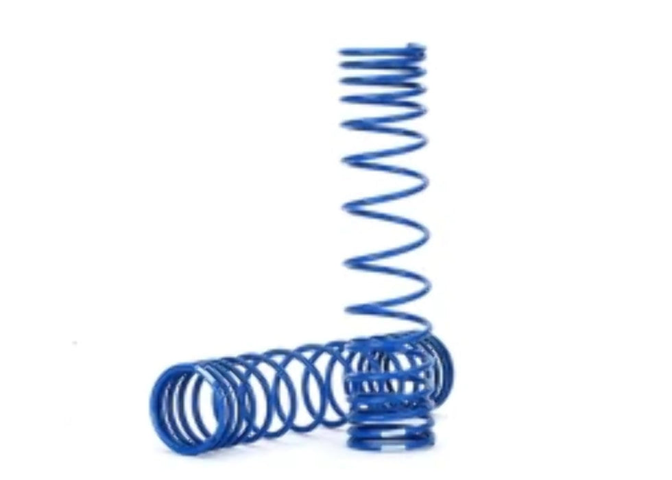 Traxxas 8445A Gtr Rear Shock Springs Progressive Blue