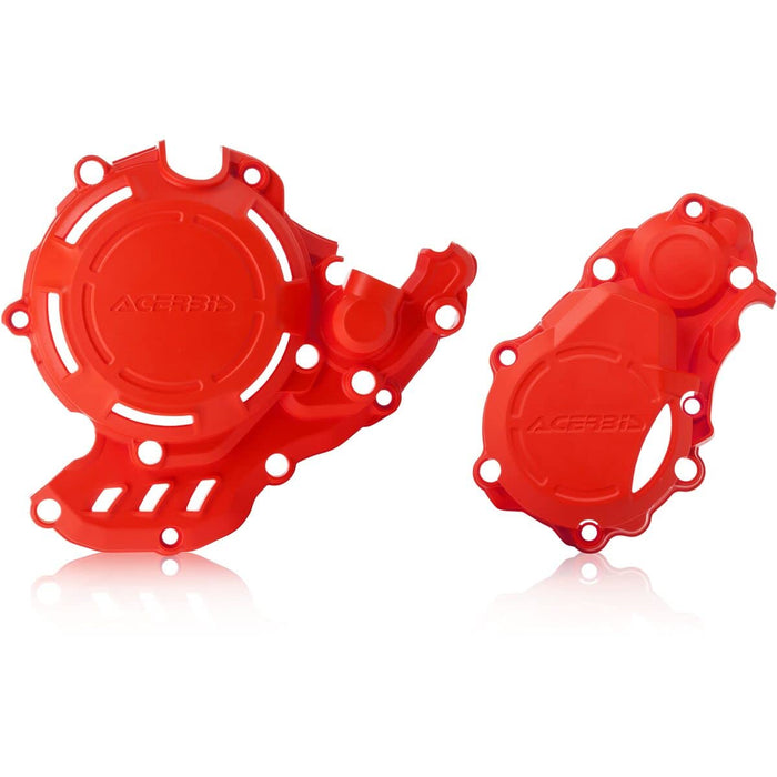 Acerbis X-Power Engine Cover Kit (Red) For 16-18 KTM 250SXF