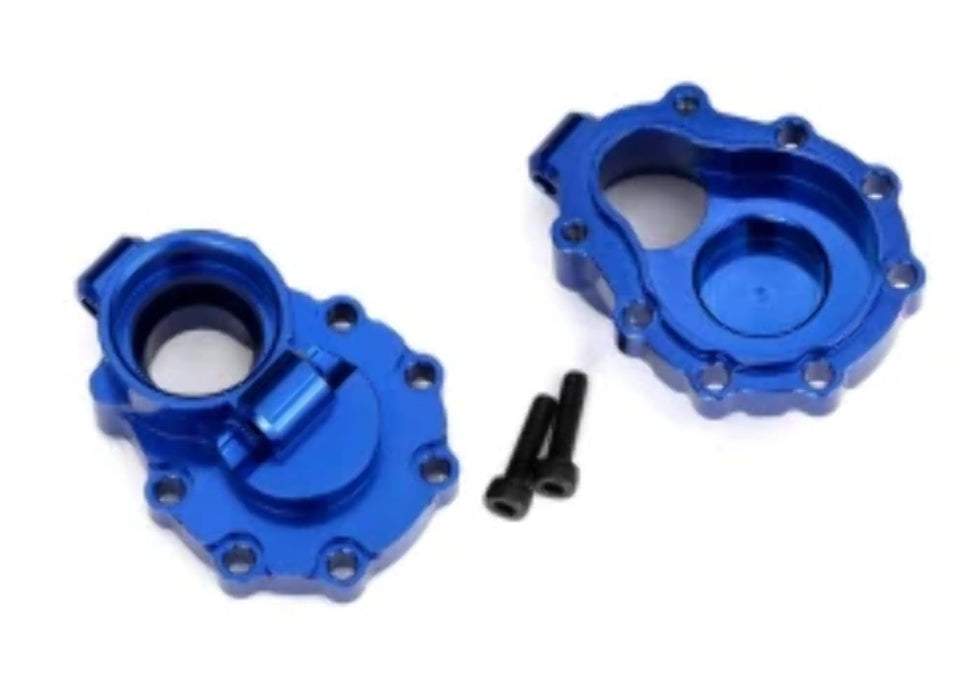 Traxxas TRA8253X - Portal housings Inner (Rear) 6061-T6 Aluminum (Blue-Anodized) (2)/ 2.5x10 CS (2)