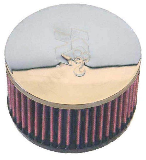 K&N Universal Clamp-On Air Filter: High Performance, Premium, Washable, Replacement Engine Filter: Flange Diameter: 2.4375 In, Filter Height: 3 In, Flange Length: 0.625 In, Shape: Round, Rc-0860 RC-0860