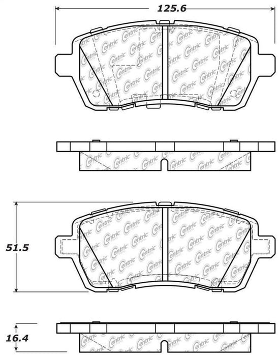 StopTech Performance 11-13 Ford Fiesta Front Brake Pads 309.1454