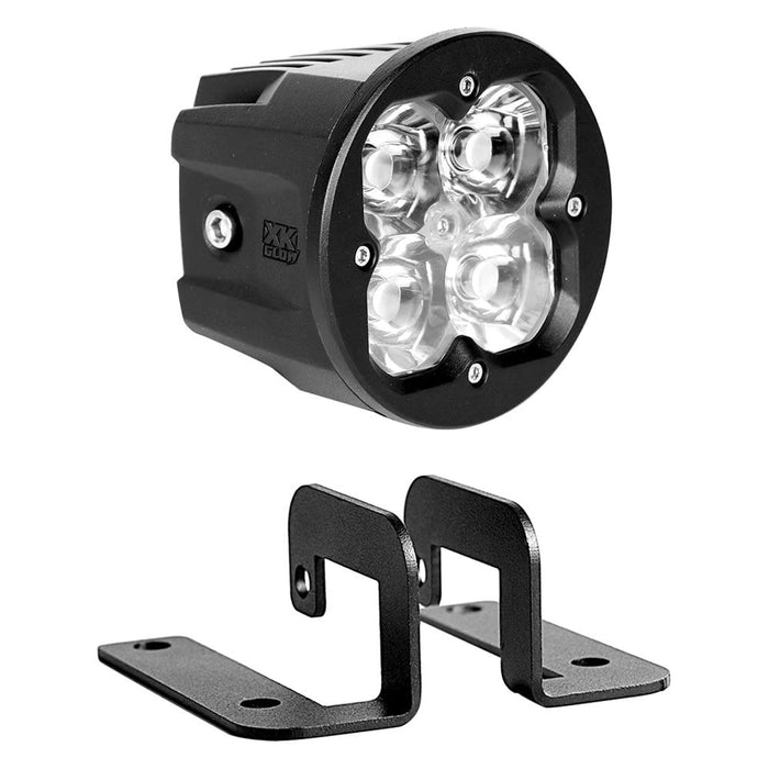 1PC XKGLOW Fog Light Mount Cube Light Spot Beam Bluetooth App Control