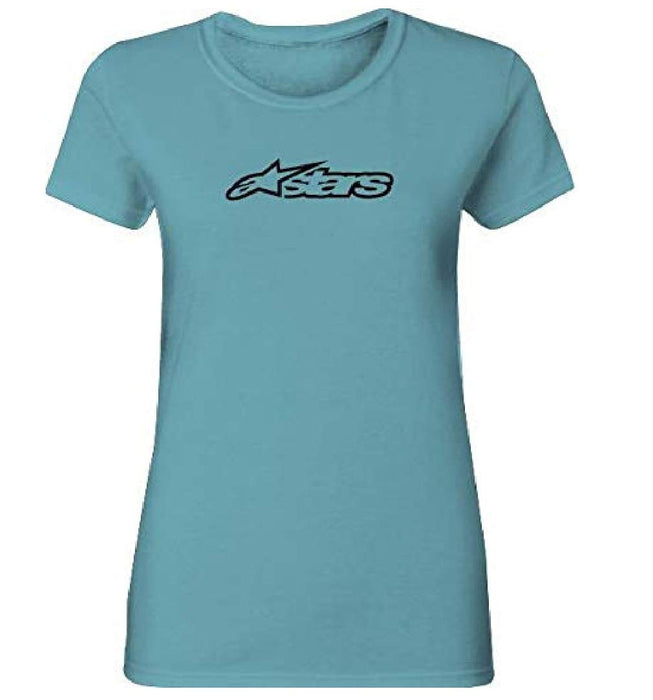 Alpinestars WOMENS BLAZE TEE ROUND NECK TAHITI BLUE size Small