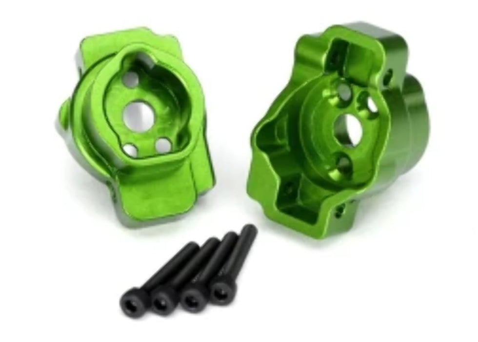 Traxxas Portal Drive axle Mount Rear 6061-T6 Aluminum (Green-Anodized) (Left and Right)/ 2.5x16 CS (4)