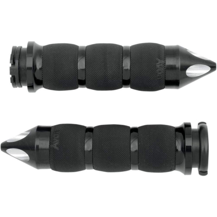 Avon Grips Black Air Cushion Spike Grips Air-90-An-Fl-Sp AIR-90-AN-FL-SP