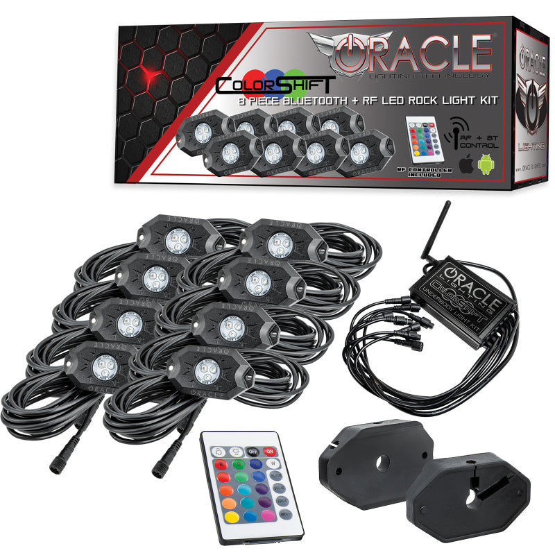 Oracle Bluetooth + RF Underbody Rock Light Kit 8 PCS ColorSHIFT SEE WARRANTY 5819-333