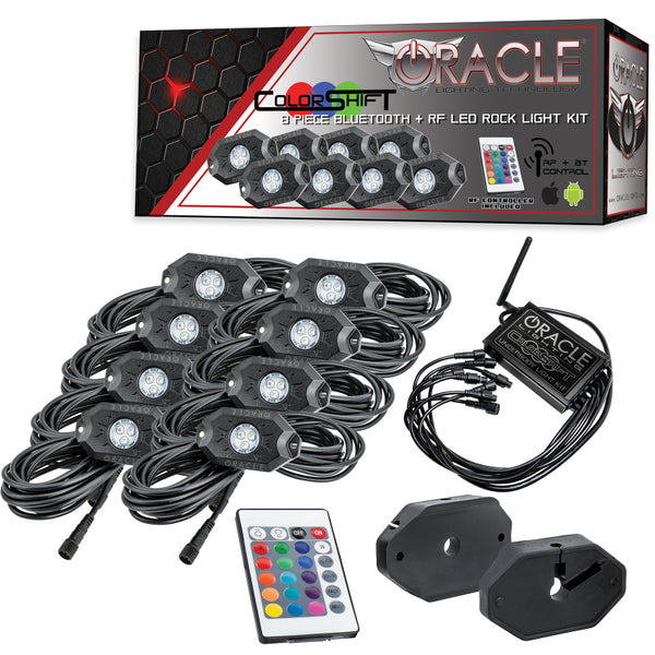 Oracle Bluetooth + RF Underbody Rock Light Kit 8 PCS ColorSHIFT SEE WARRANTY 5819-333