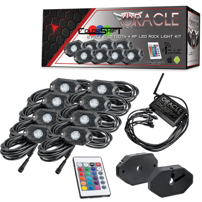 Oracle Lighting Bluetooth + Rf Colorshift® Underbody Wheel Well Rock Light Kit 8 Pcs Mpn: 5819-333