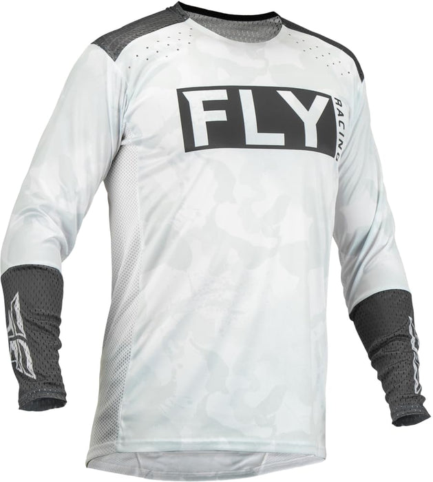 Fly Racing Adult Limited Edition Lite Stealth Jersey Medium White/Grey