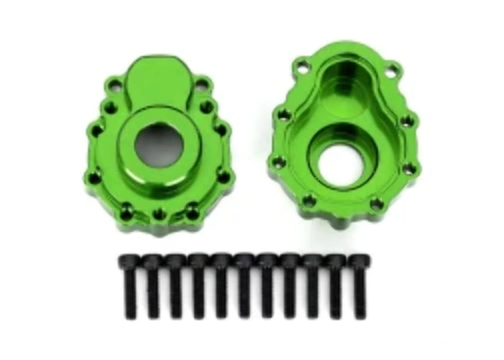 Traxxas 8251G - Portal housings Outer 6061-T6 Aluminum (Green-Anodized) (2)/ 2.5x10 CS (12)